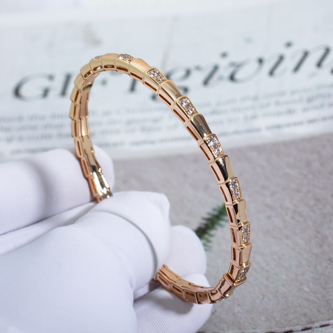 [Psychic Jewelrys]SERPENTI BRACELET PINK GOLD DIAMOND