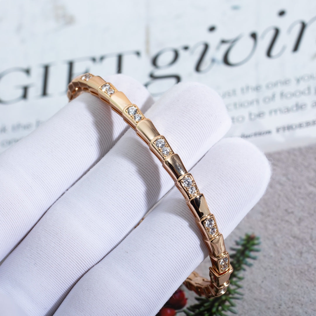 [Psychic Jewelrys]SERPENTI BRACELET PINK GOLD DIAMOND