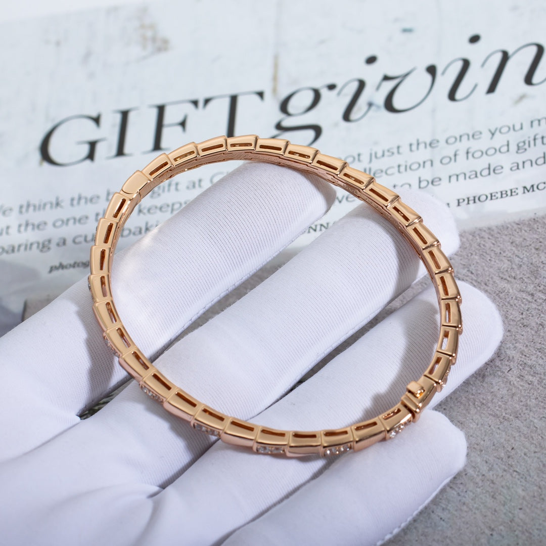 [Psychic Jewelrys]SERPENTI BRACELET PINK GOLD DIAMOND