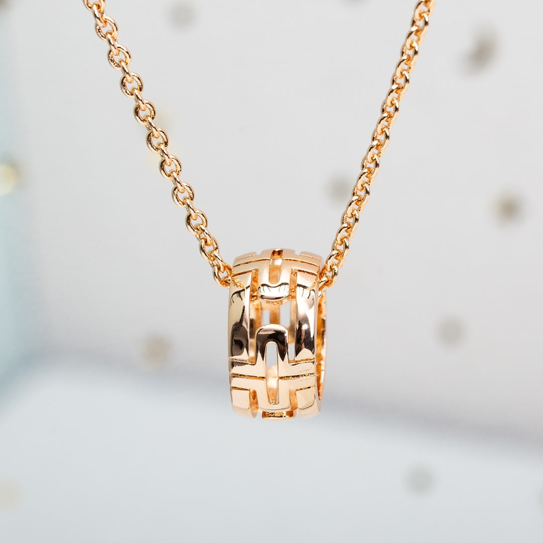 [Psychic Jewelrys]PARENTESI NECKLACE PINK GOLD