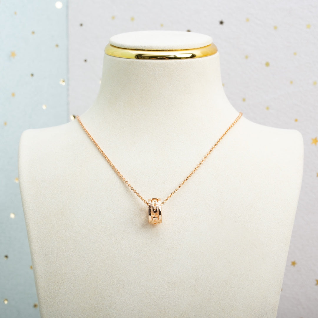 [Psychic Jewelrys]PARENTESI NECKLACE PINK GOLD