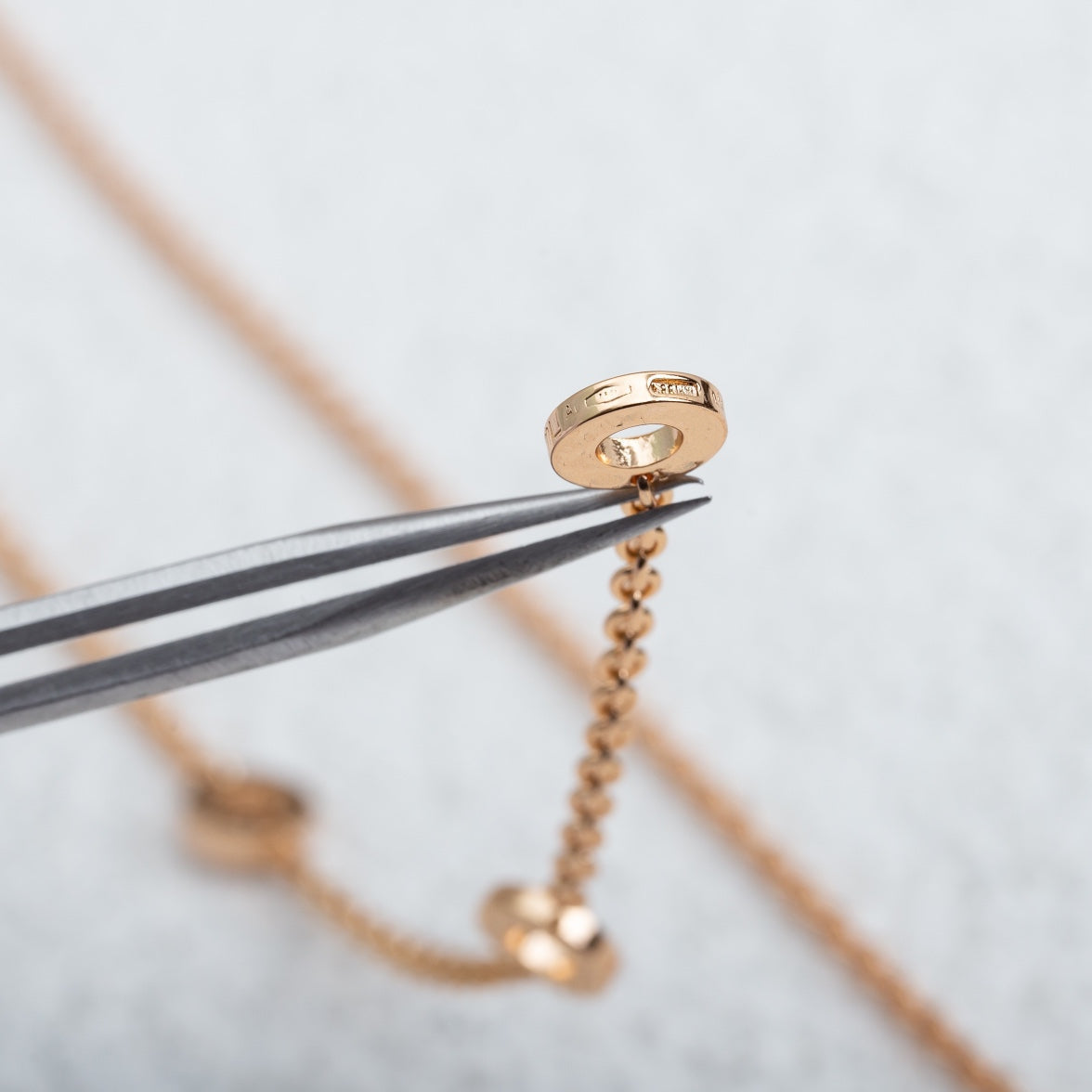 [Psychic Jewelrys]PARENTESI NECKLACE PINK GOLD