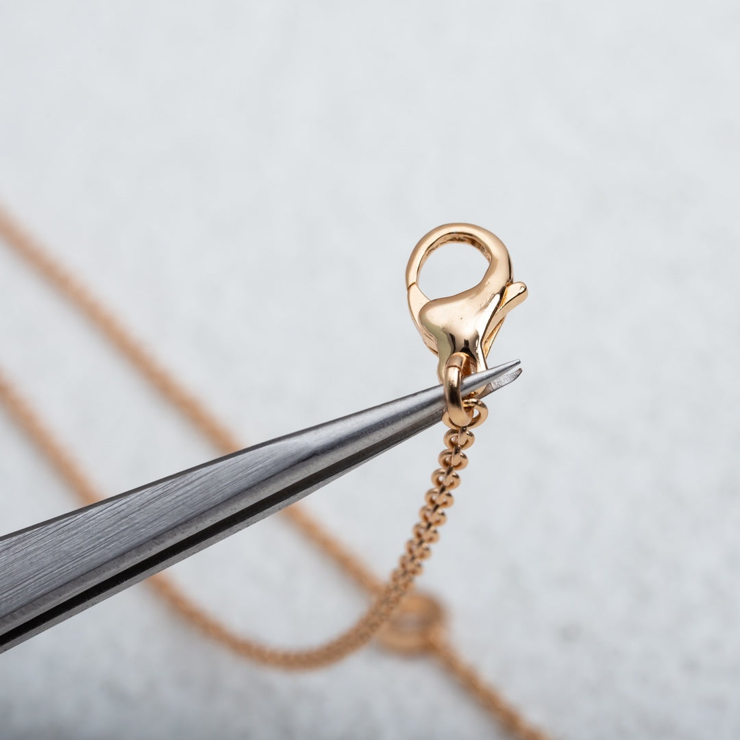 [Psychic Jewelrys]PARENTESI NECKLACE PINK GOLD