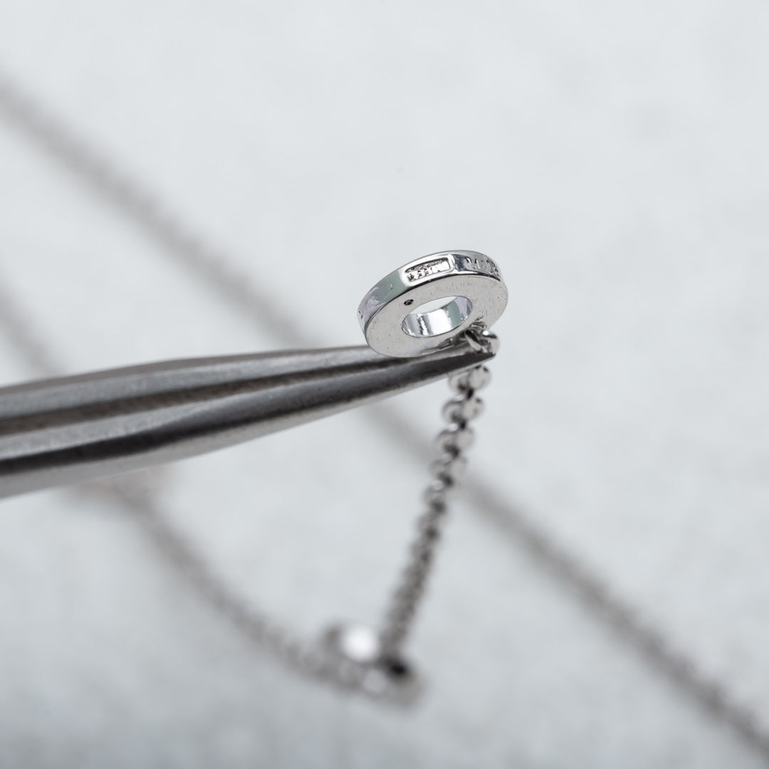 [Psychic Jewelrys]PARENTESI NECKLACE SILVER DIAMOND