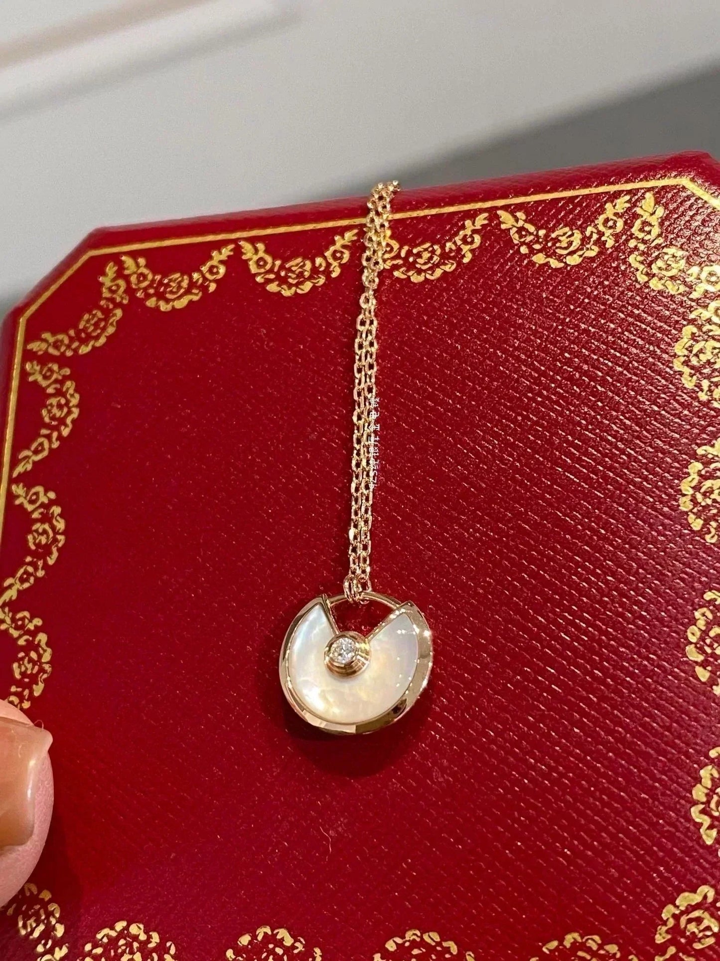 [Psychic Jewelrys]AMULETTE ROSE GOLD MOP NECKLACE