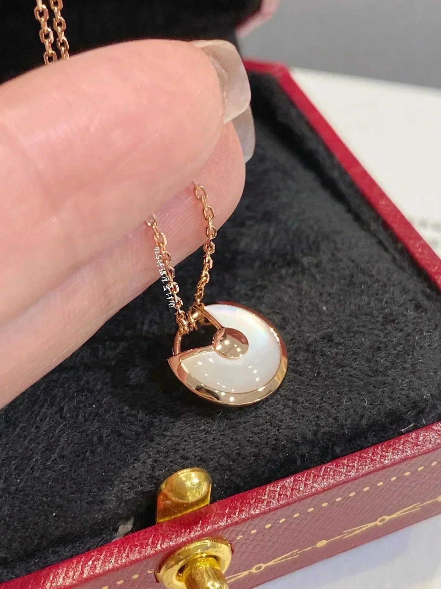 [Psychic Jewelrys]AMULETTE ROSE GOLD MOP NECKLACE