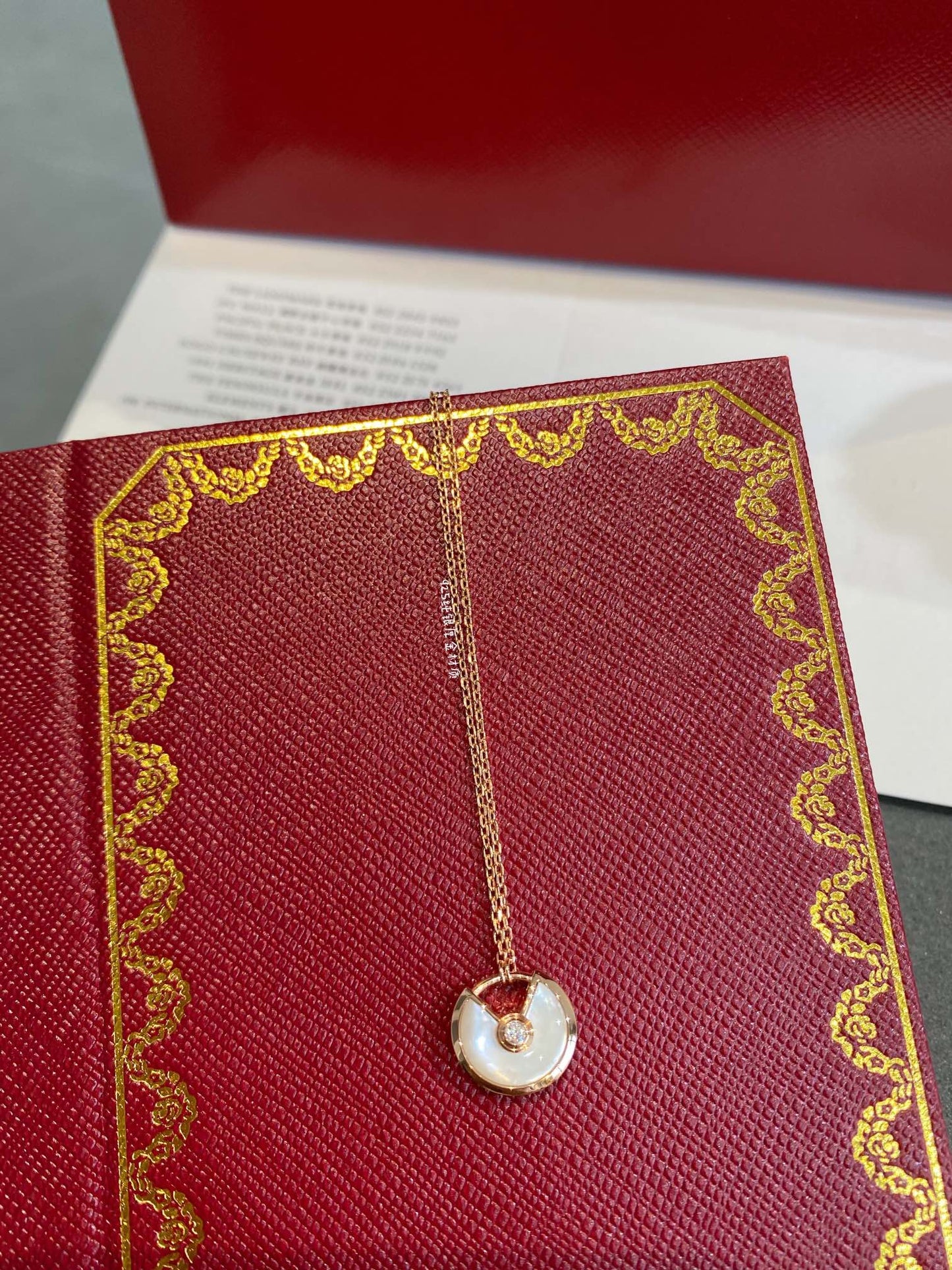[Psychic Jewelrys]AMULETTE ROSE GOLD MOP NECKLACE