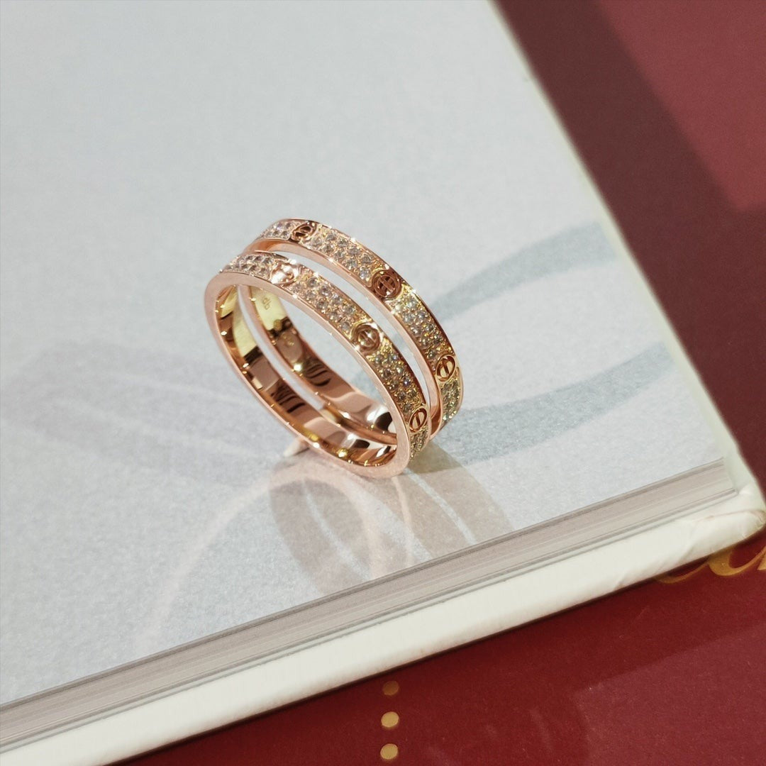 [Psychic Jewelrys]LOVE RING 2.65MM DIAMOND