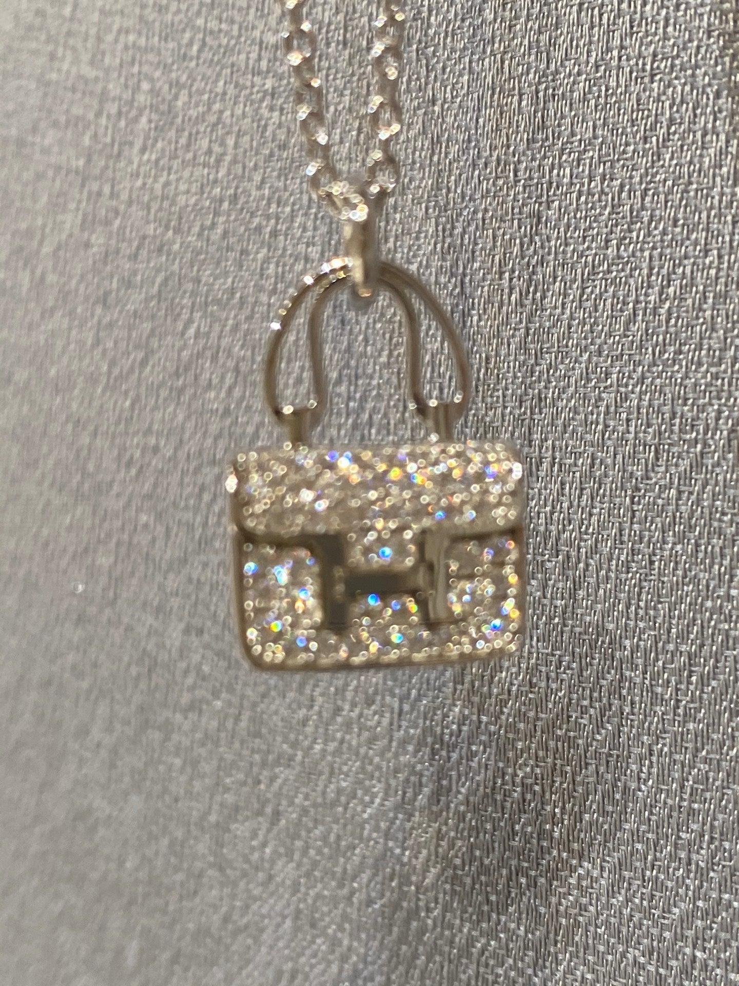 [Psychic Jewelrys]CONSTANCE PEDANT DIAMOND NECKLACE
