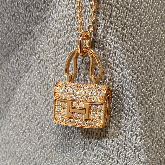 [Psychic Jewelrys]CONSTANCE PEDANT DIAMOND NECKLACE