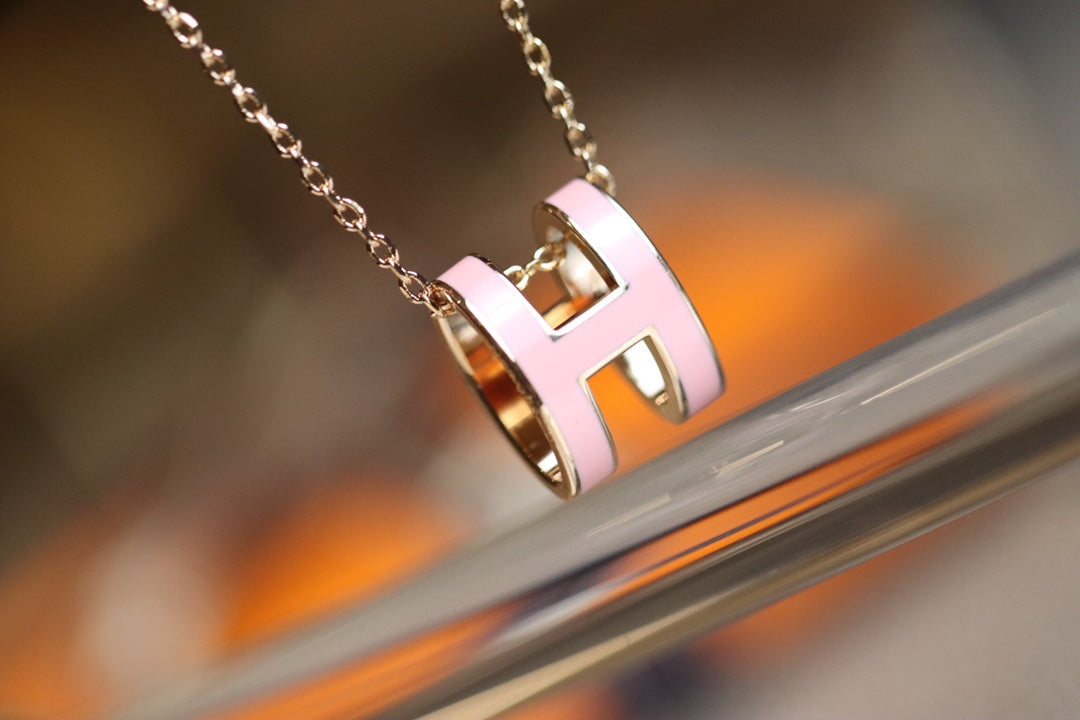 [Psychic Jewelrys]POP H PEDANT PINK GOLD
