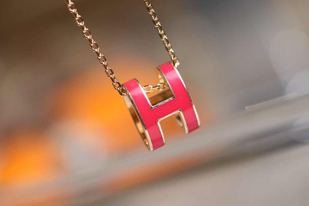 [Psychic Jewelrys]POP H PEDANT PINK GOLD
