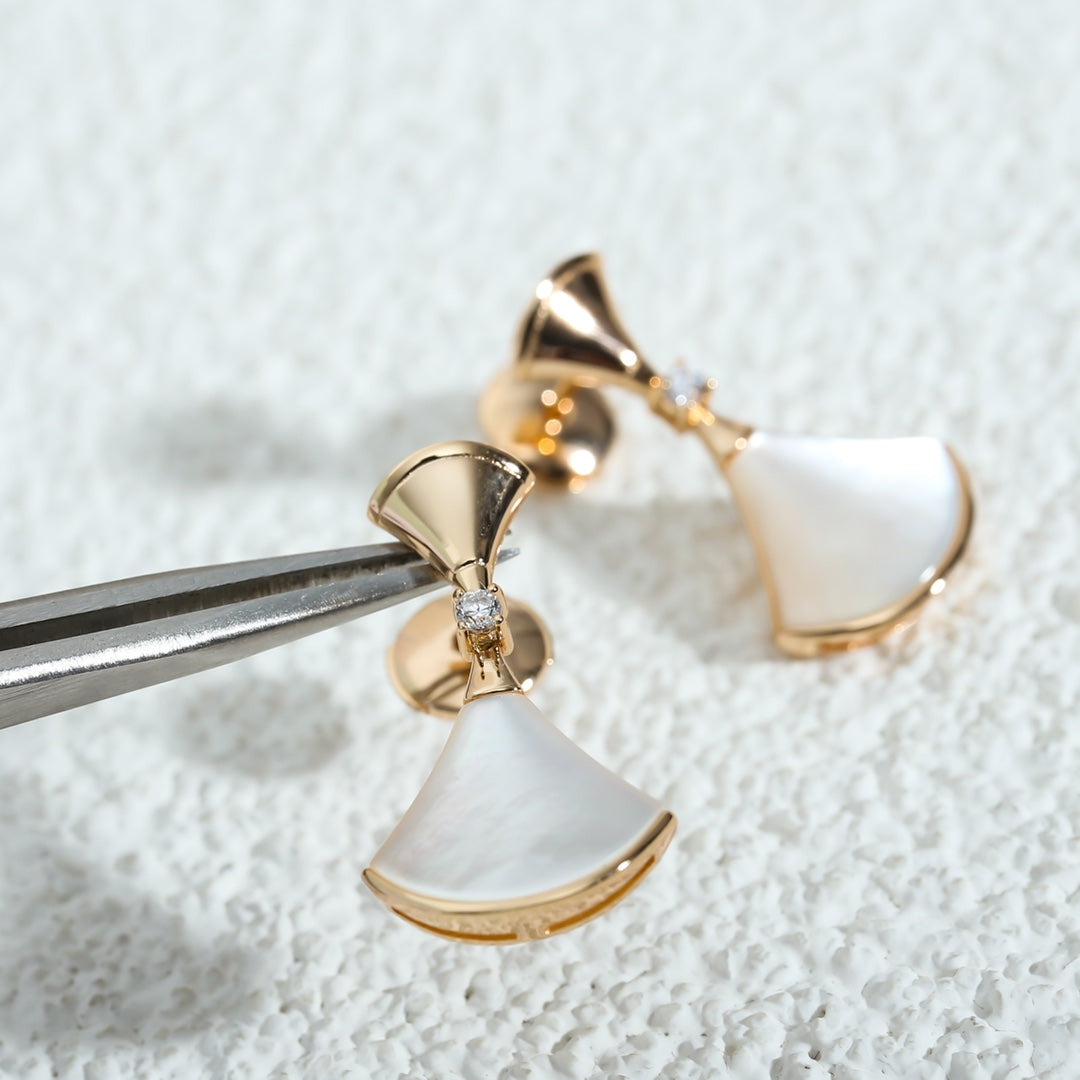 [Psychic Jewelrys]DREAM MOP PINK GOLD EARRINGS