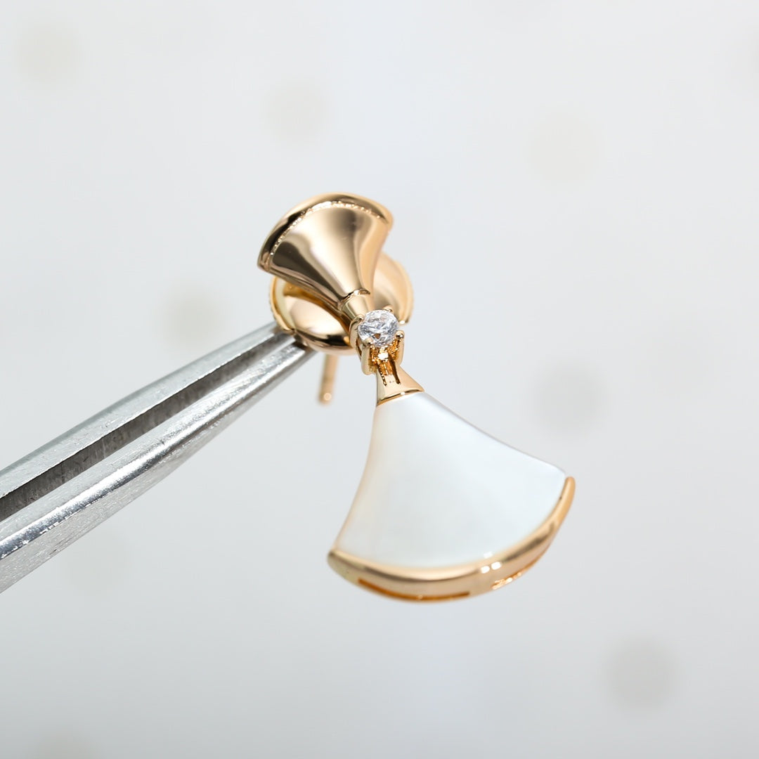 [Psychic Jewelrys]DREAM MOP PINK GOLD EARRINGS
