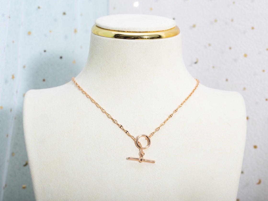 [Psychic Jewelrys]ECHAPPEE NECKLACE PINK GOLD