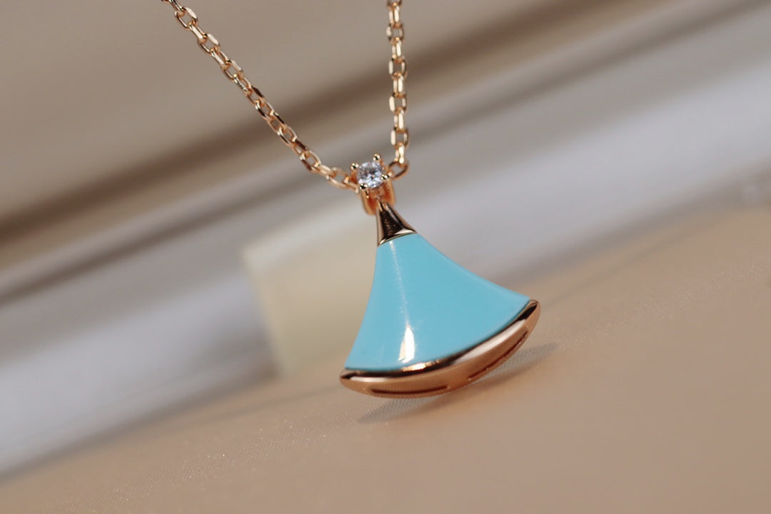 [Psychic Jewelrys]DREAM NECKLACE TURQUOISE PINK GOLD