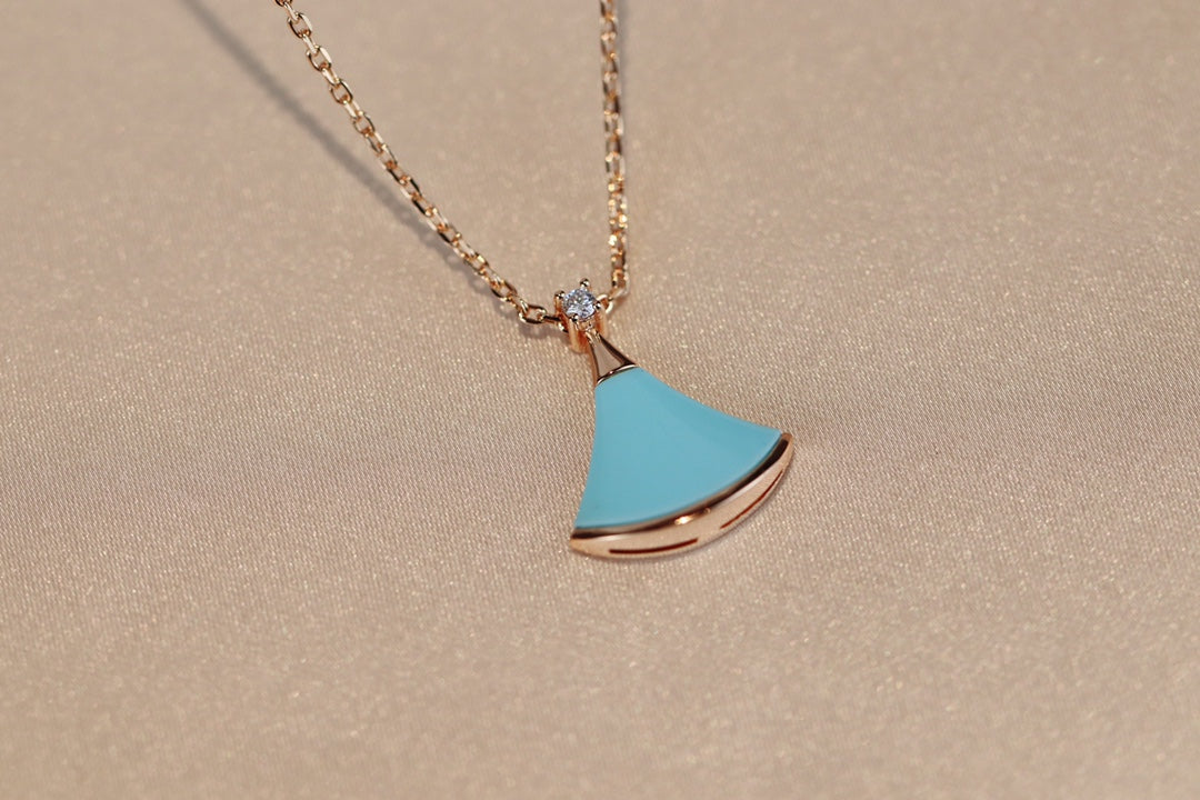 [Psychic Jewelrys]DREAM NECKLACE TURQUOISE PINK GOLD