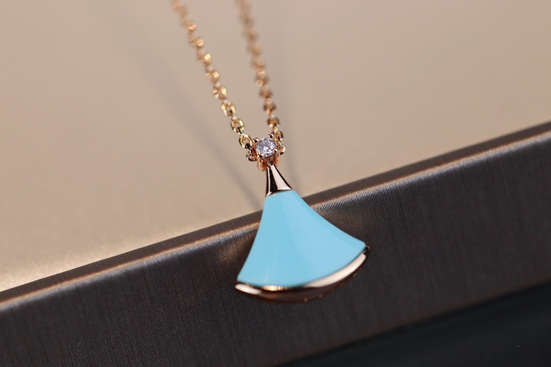 [Psychic Jewelrys]DREAM NECKLACE TURQUOISE PINK GOLD