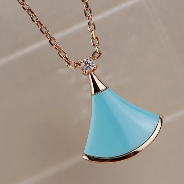 [Psychic Jewelrys]DREAM NECKLACE TURQUOISE PINK GOLD