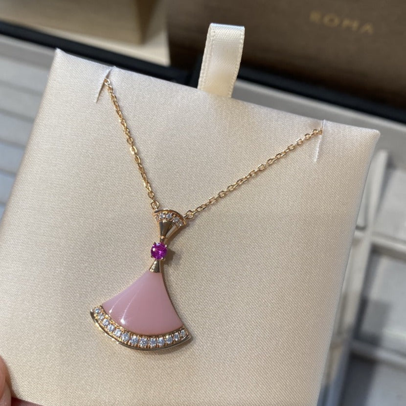 [Psychic Jewelrys]DREAM NECKLACE PINK OPAL