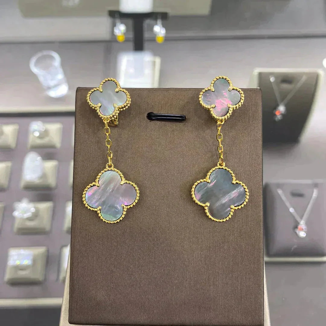 [Psychic Jewelrys]CLOVER 2 MOTIFS  EARRINGS (MULTIPLE CHOICESC