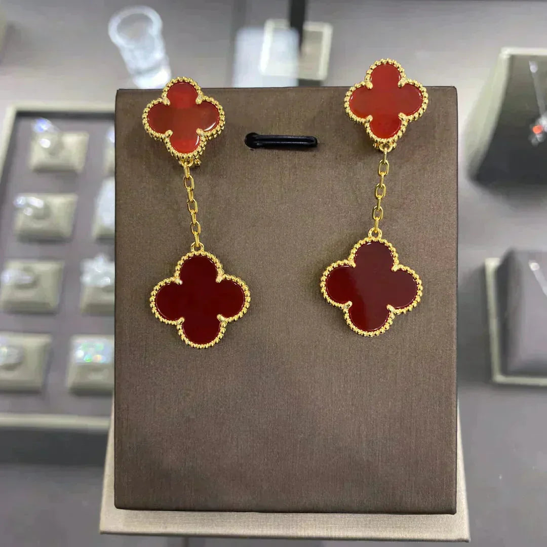 [Psychic Jewelrys]CLOVER 2 MOTIFS  EARRINGS (MULTIPLE CHOICESC