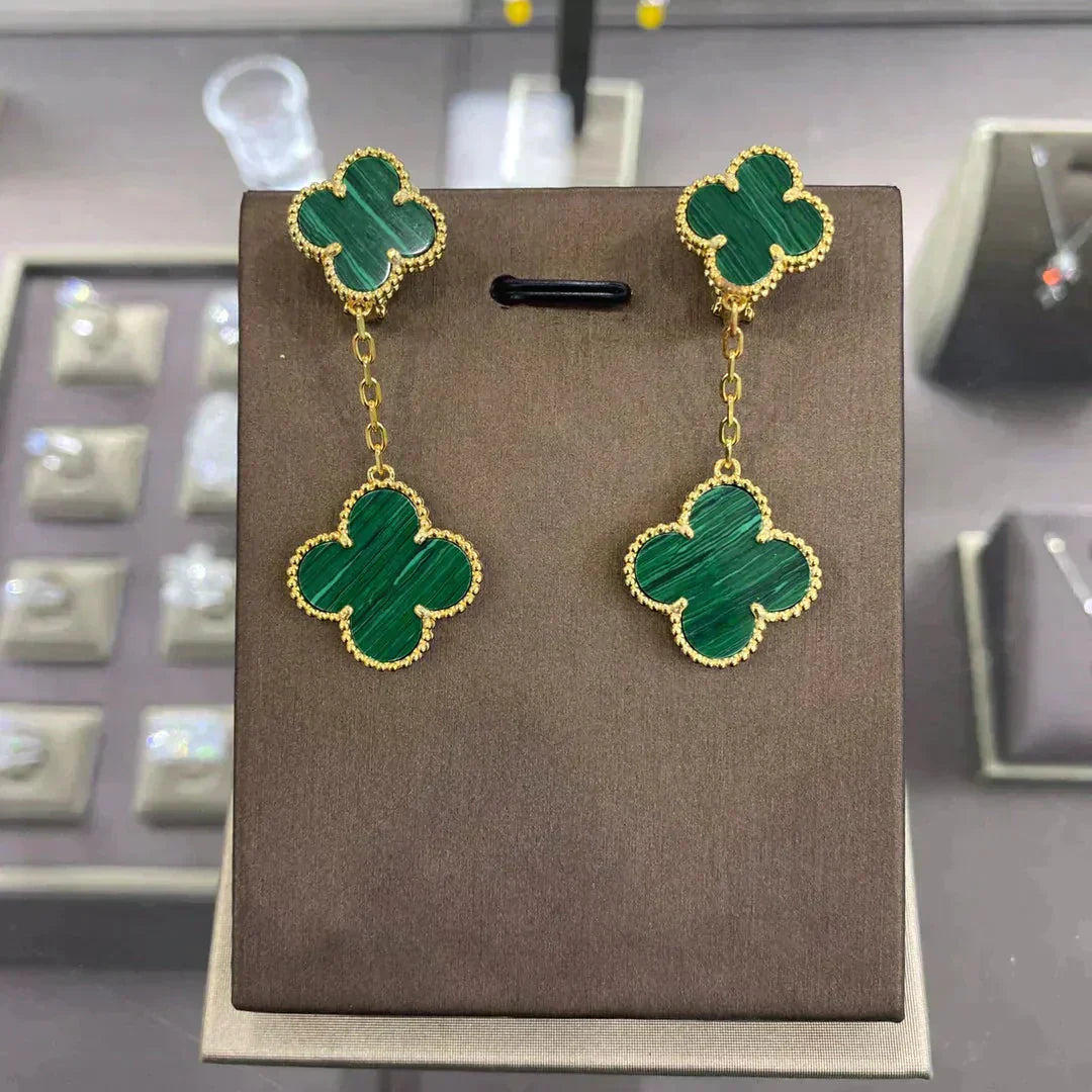 [Psychic Jewelrys]CLOVER 2 MOTIFS  EARRINGS (MULTIPLE CHOICESC