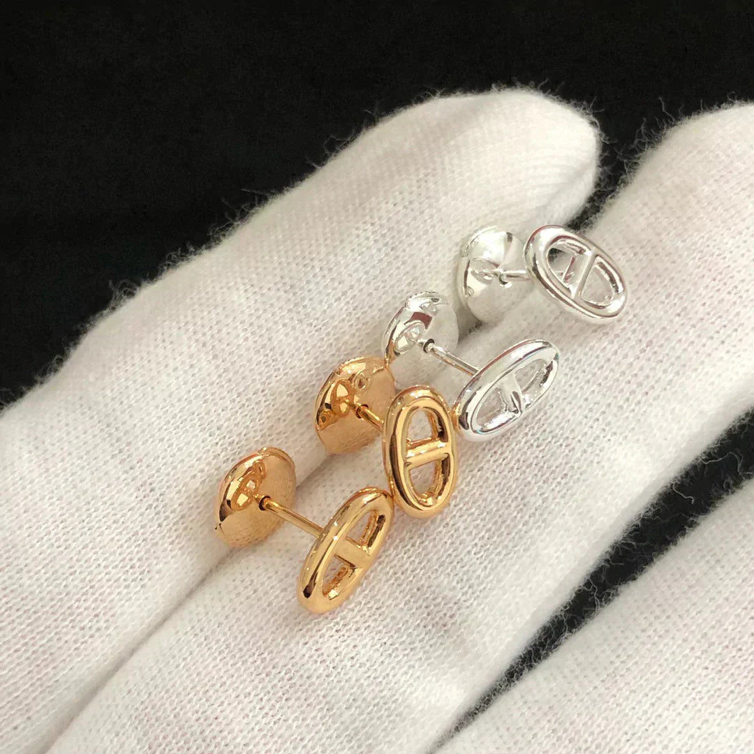 [Psychic Jewelrys]CHAINE SMALL EARRINGS GOLD AND SILVER