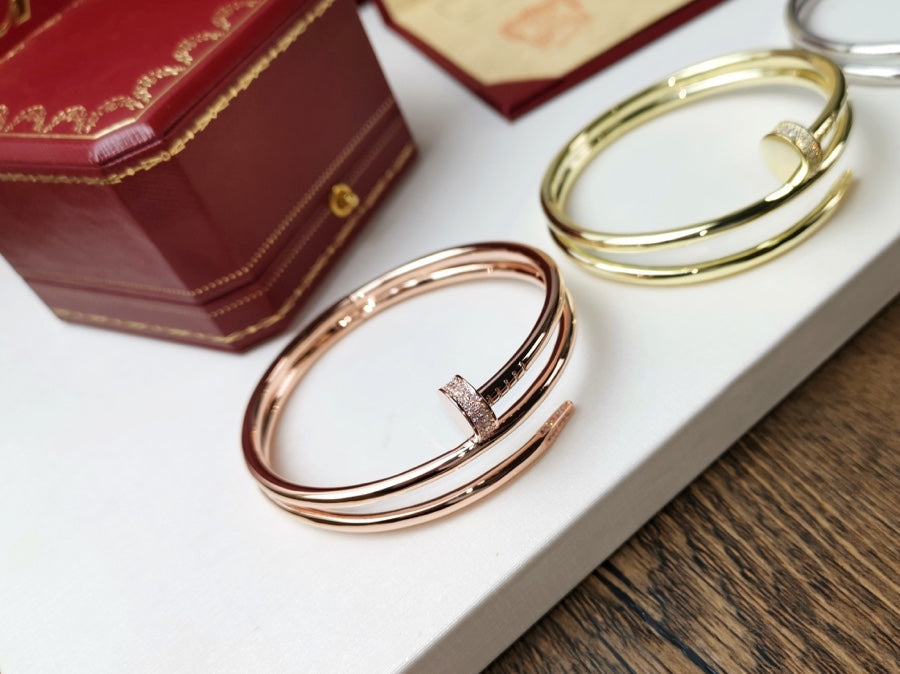 [Psychic Jewelrys]JUSTE BRACELET 3.5MM DOUBLE ROW DIAMOND