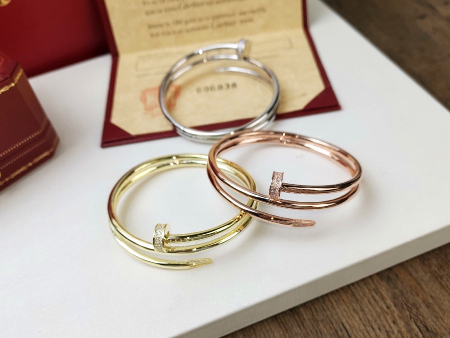 [Psychic Jewelrys]JUSTE BRACELET 3.5MM DOUBLE ROW DIAMOND