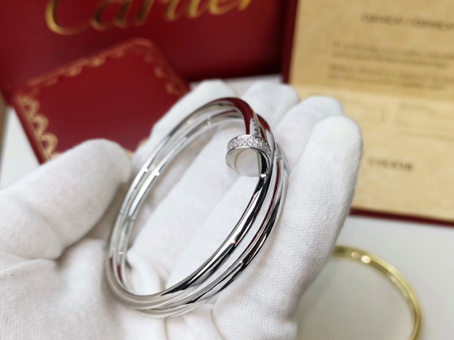[Psychic Jewelrys]JUSTE BRACELET 3.5MM DOUBLE ROW DIAMOND