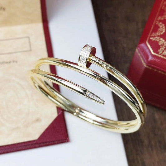 [Psychic Jewelrys]JUSTE BRACELET 3.5MM DOUBLE ROW DIAMOND