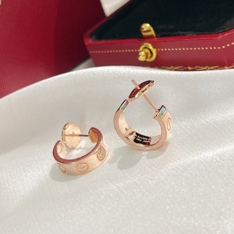 [Psychic Jewelrys]LOVE EARRINGS 5.7MM 2 DIAMONDS