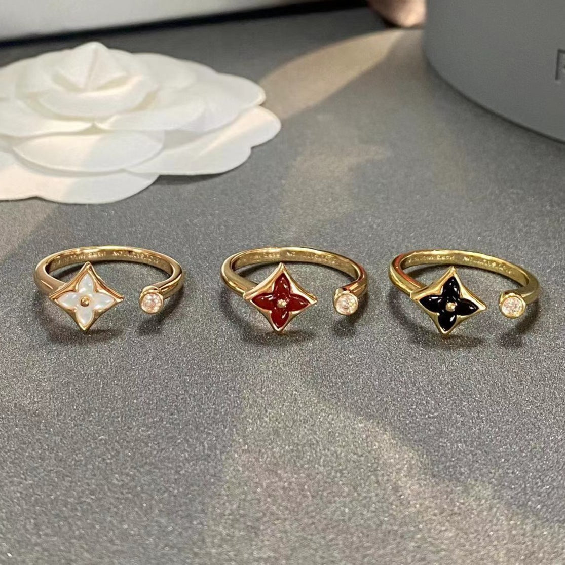 [Psychic Jewelrys]STAR 1 DIAMOND OPEN RING