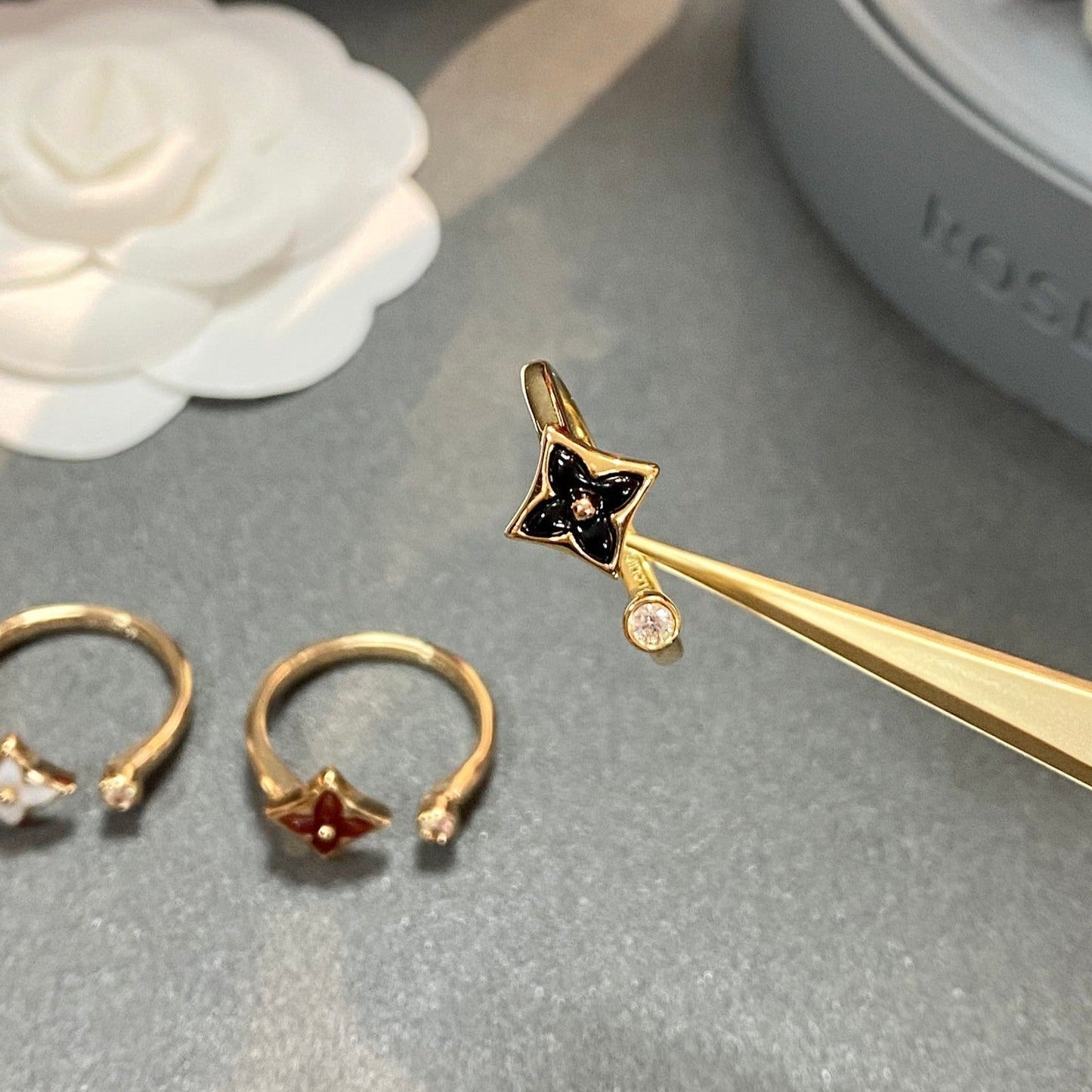 [Psychic Jewelrys]STAR 1 DIAMOND OPEN RING