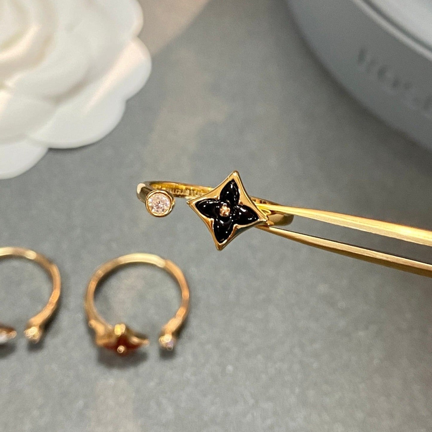 [Psychic Jewelrys]STAR 1 DIAMOND OPEN RING