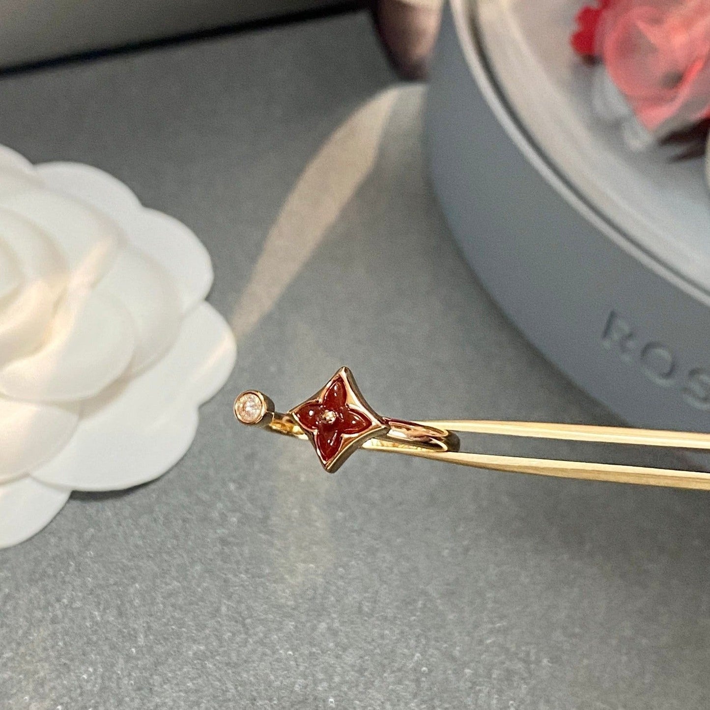[Psychic Jewelrys]STAR 1 DIAMOND OPEN RING