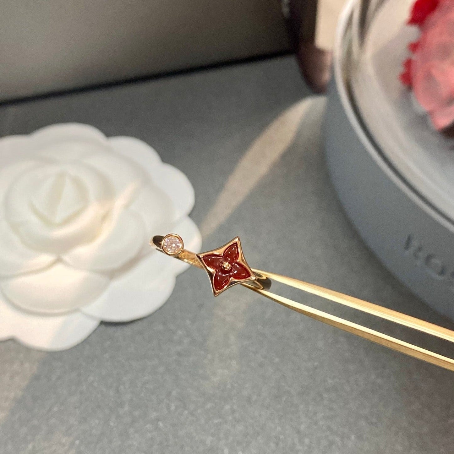 [Psychic Jewelrys]STAR 1 DIAMOND OPEN RING