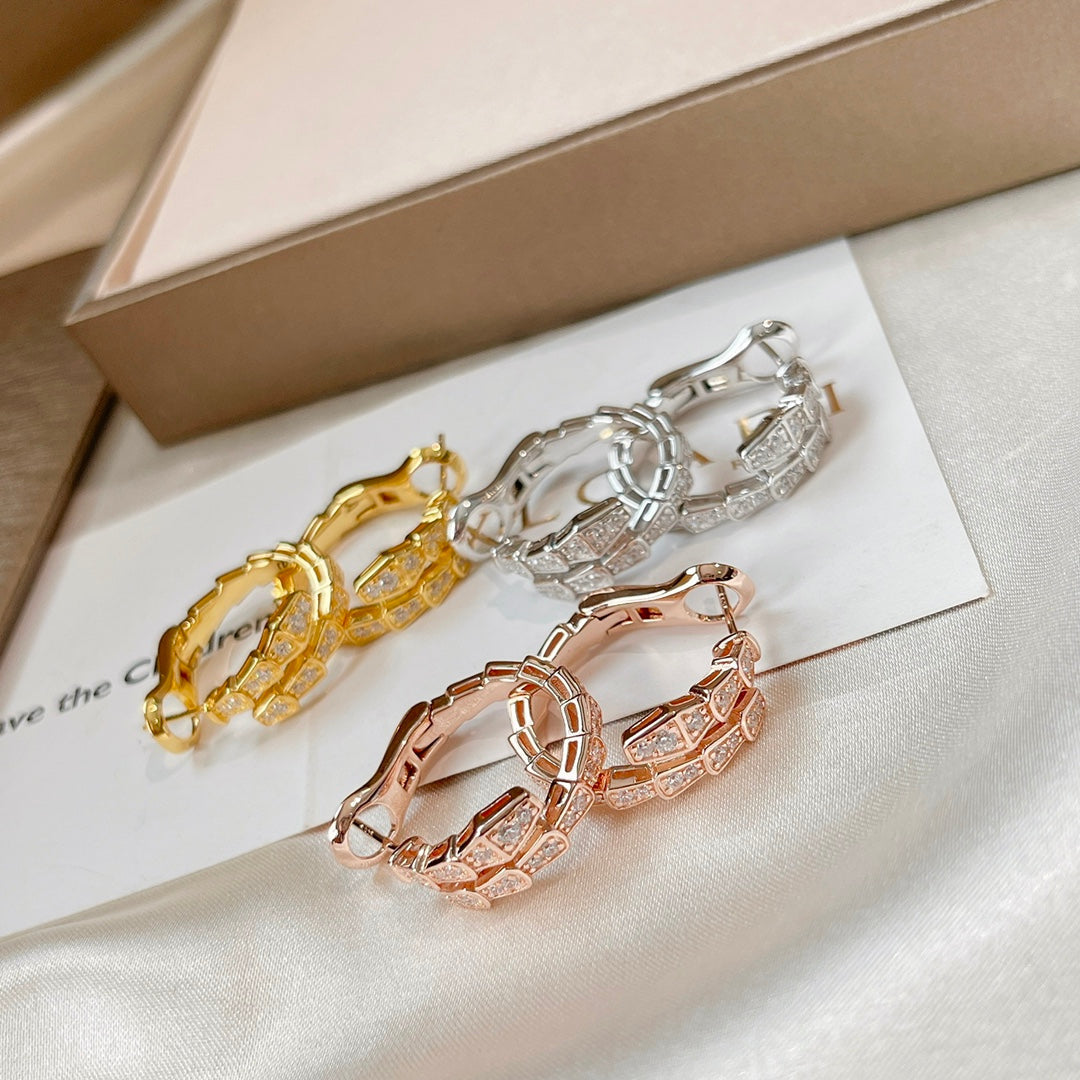 [Psychic Jewelrys]SERPENTI EARRINGS DIAMOND