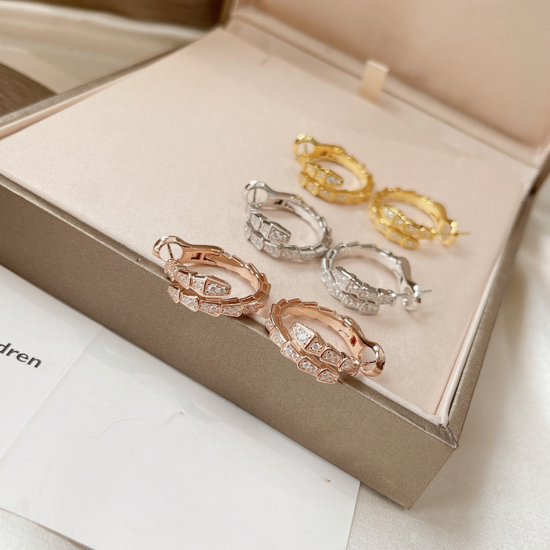 [Psychic Jewelrys]SERPENTI EARRINGS DIAMOND
