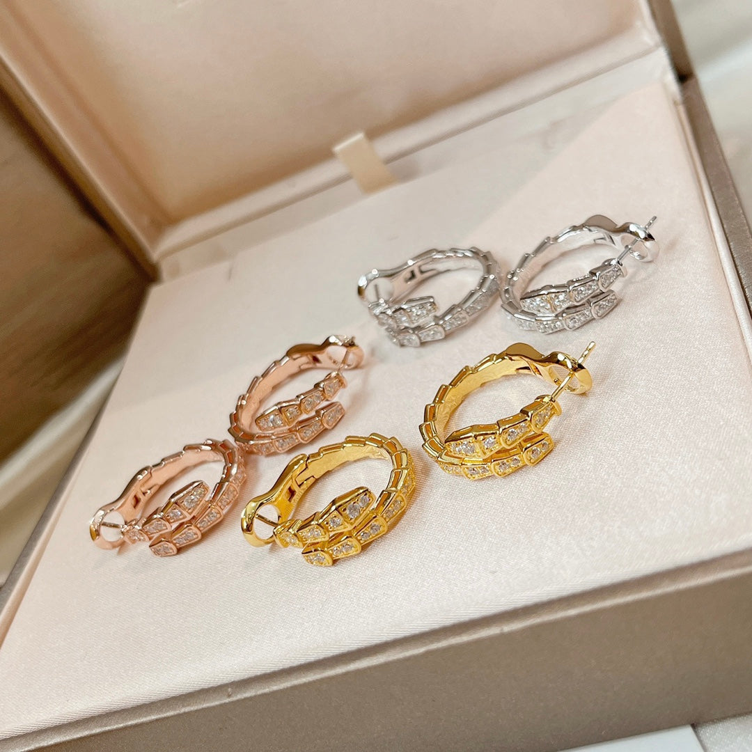 [Psychic Jewelrys]SERPENTI EARRINGS DIAMOND