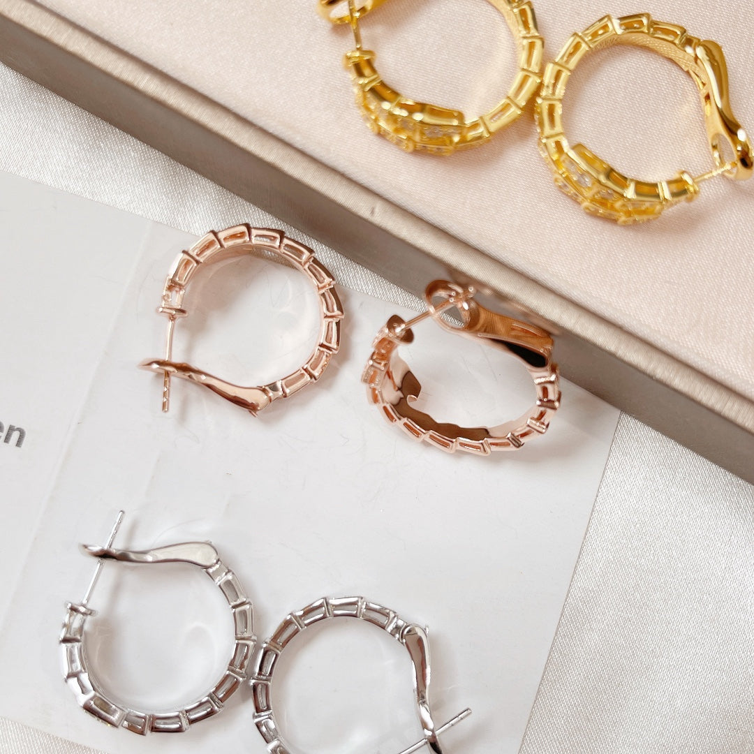 [Psychic Jewelrys]SERPENTI EARRINGS DIAMOND