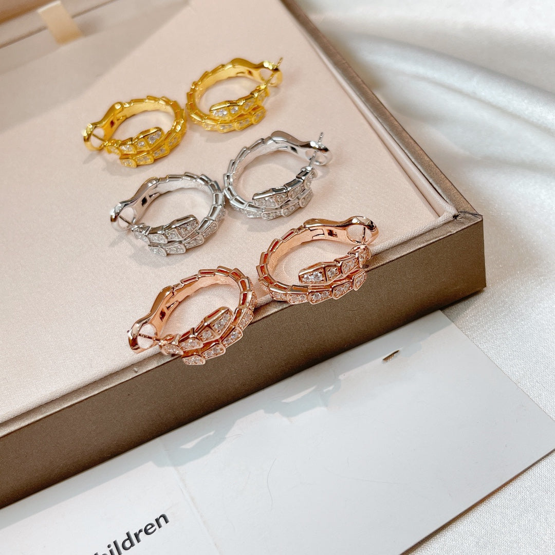 [Psychic Jewelrys]SERPENTI EARRINGS DIAMOND