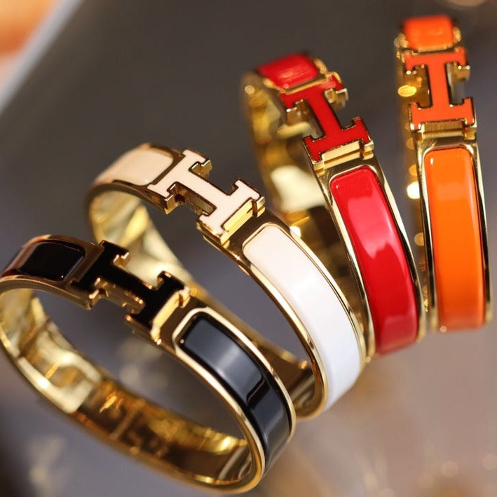 [Psychic Jewelrys]H BRACELET 12MM GOLD