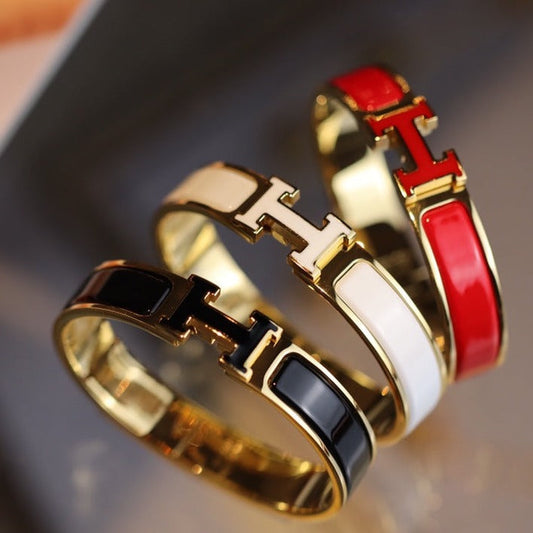 [Psychic Jewelrys]H BRACELET 12MM GOLD