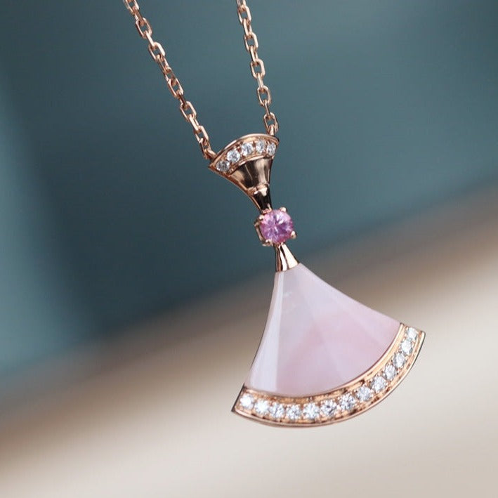 [Psychic Jewelrys]DREAM NECKLACE PINK MOP DIAMOND
