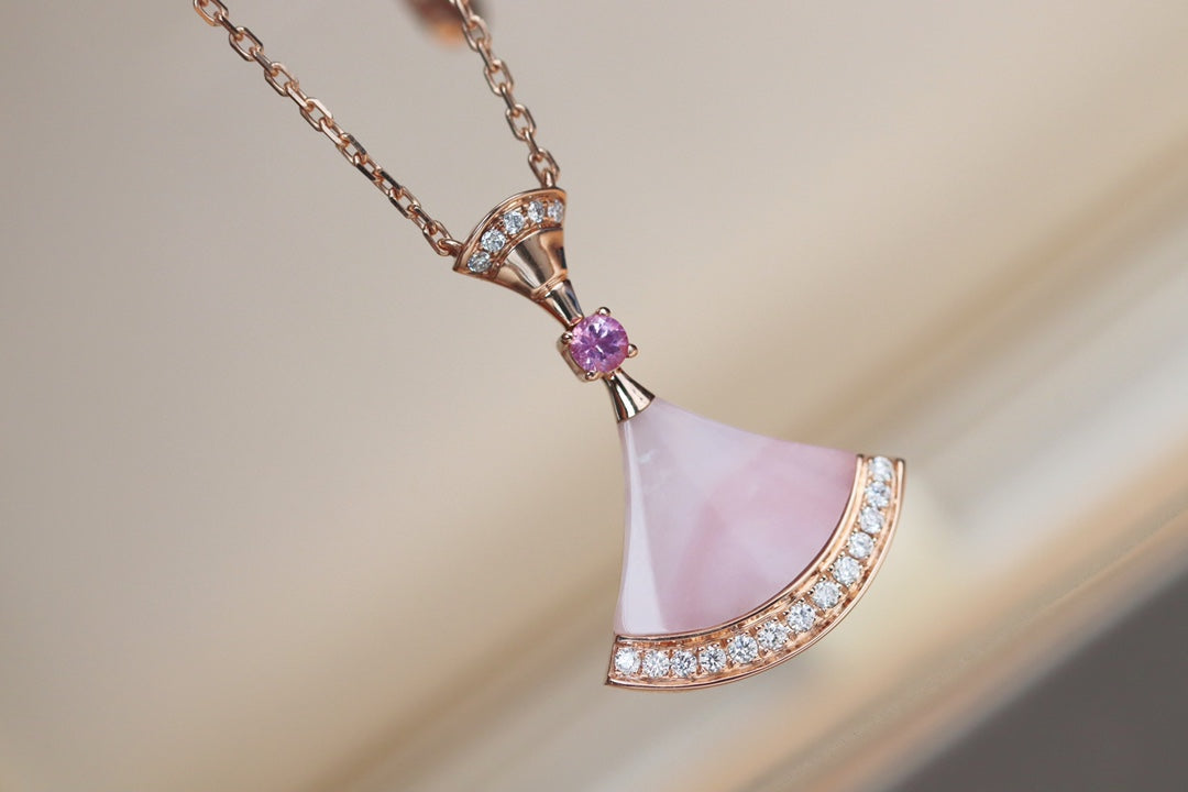 [Psychic Jewelrys]DREAM NECKLACE PINK MOP DIAMOND