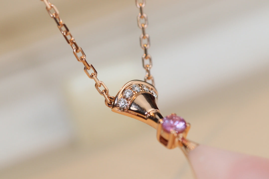 [Psychic Jewelrys]DREAM NECKLACE PINK MOP DIAMOND