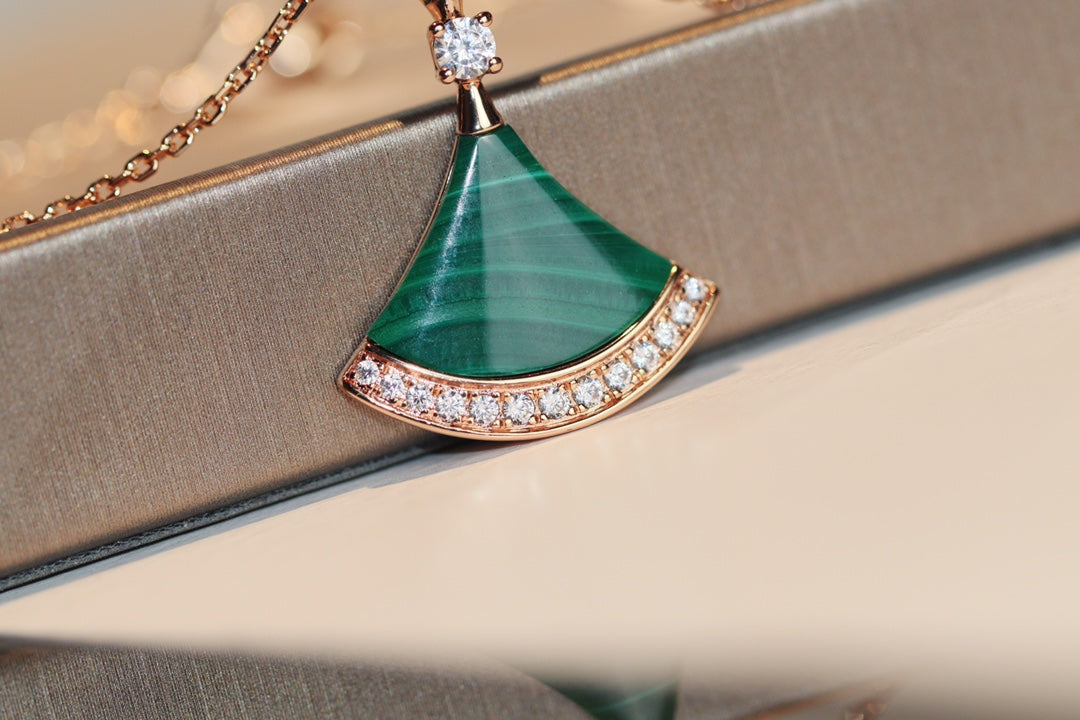 [Psychic Jewelrys]DREAM NECKLACE MALACHITE DIAMOND