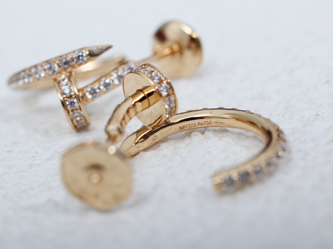 [Psychic Jewelrys]JUSTE EARRINGS 12.75MM PINK GOLD DIAMOND